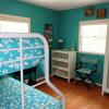 The Guest Bedroom has a Full size bed plus a twin. Upstairs rental.